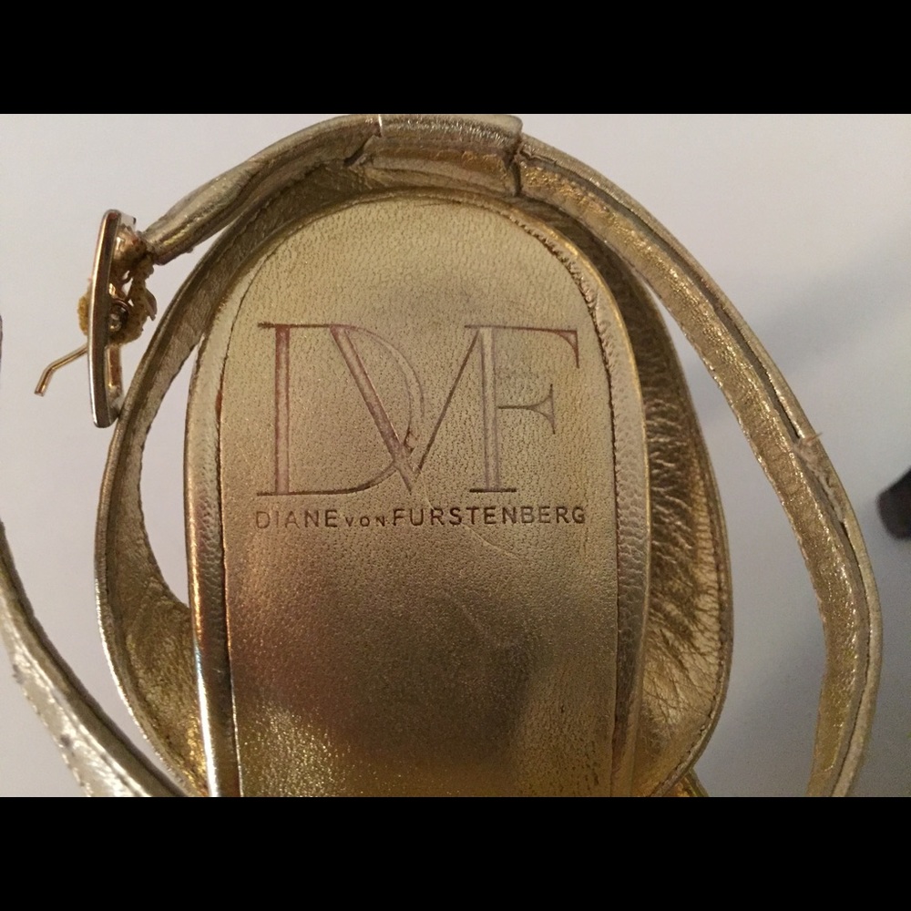 DVF gold heels - Picture 4 of 6